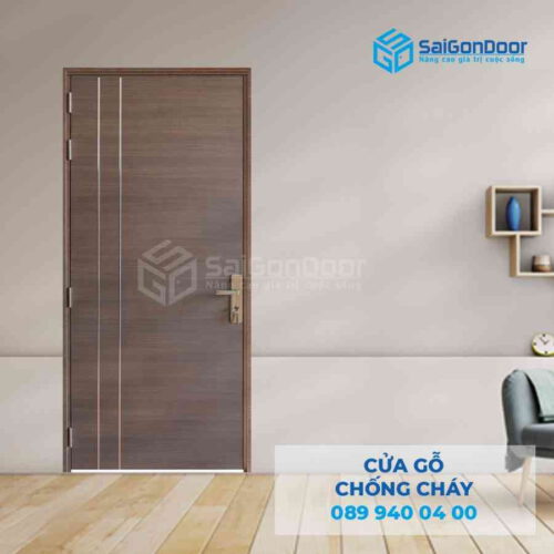 Cửa Gỗ Chống Cháy MDF Laminate P1R2