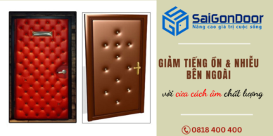 Giảm Tiếng Ồn Và Nhiễu Bên Ngoài Với Cửa Cách Âm Chất Lượng