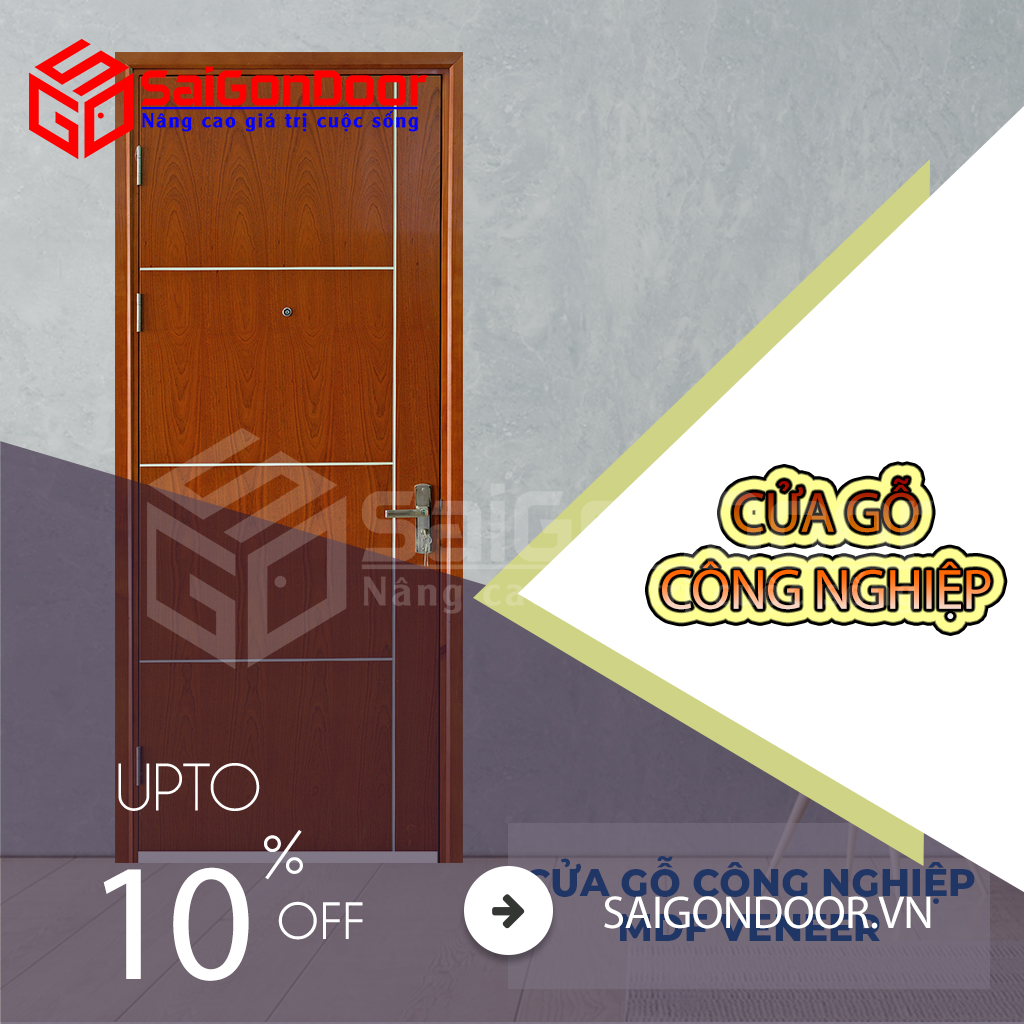 Những đặc tính cấu tạo về cửa gỗ công nghiệp SaiGonDoor