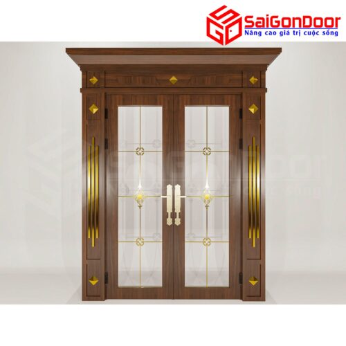 Cửa Nhôm Vân Gỗ SGD-CNVG-39
