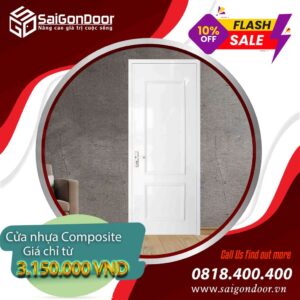 Cửa nhựa Composite hiện được ứng dụng rất rộng rãi trong đời sống