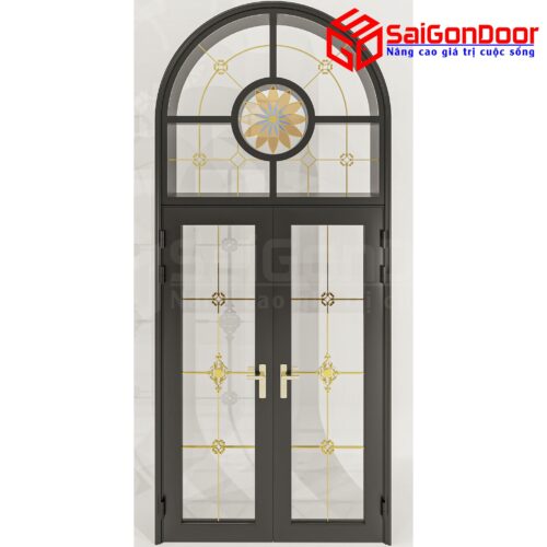 Cửa Nhôm Vân Gỗ SGD-CNVG-25