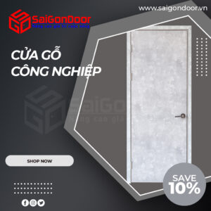 Cửa gỗ công nghiệp chống thấm, ẩm tốt