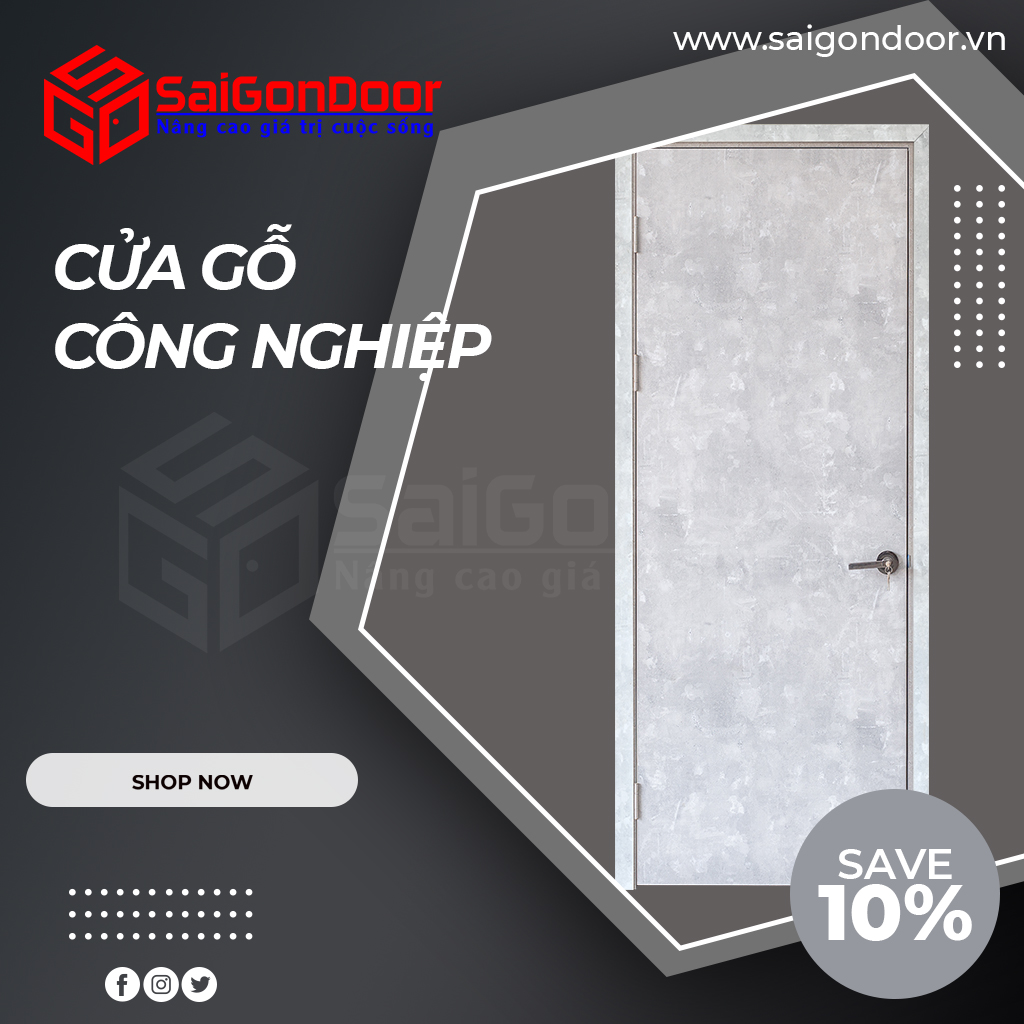 Cửa gỗ công nghiệp chống thấm, ẩm tốt