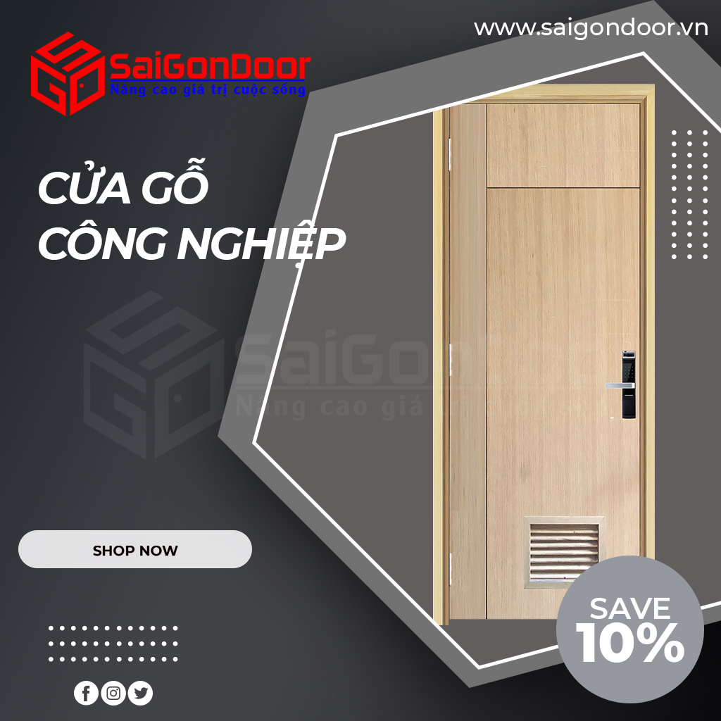 Dòng sản phẩm cửa gỗ công nghiệp chống ẩm MDF
