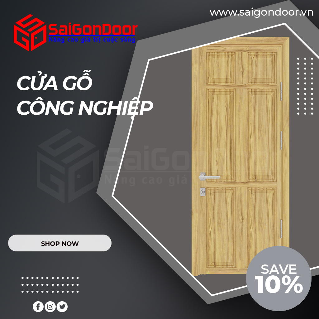 Cửa gỗ công nghiệp HDF