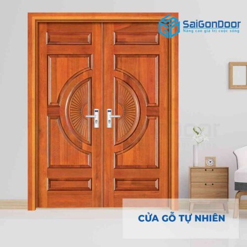 CỬA GỖ TỰ NHIÊN GTN 2 cánh gõ đỏ CỬA GỖ TỰ NHIÊN GTN 2 cánh gõ đỏ