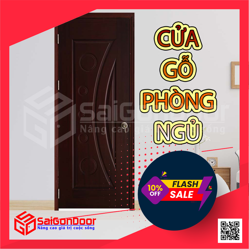Cửa gỗ công nghiệp - cửa gỗ phòng ngủ SaiGonDoor