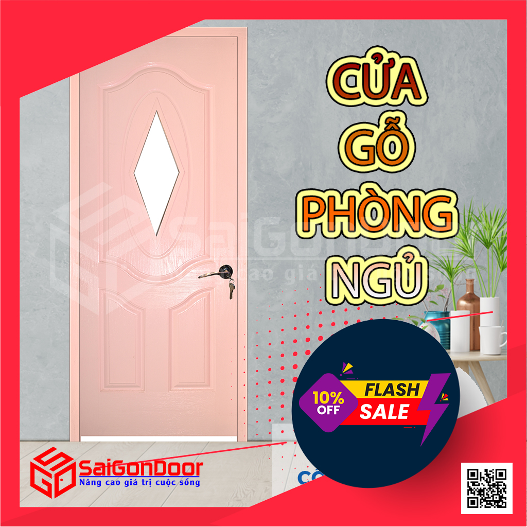Cửa gỗ phòng ngủ - cửa gỗ công nghiệp