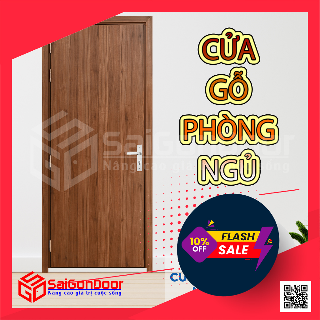 Cửa gỗ phòng ngủ gồm cửa gỗ tự nhiên và cửa gỗ công nghiệp
