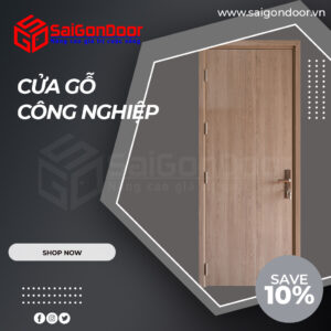 SaiGonDoor tổng hợp những mẫu cửa gỗ công nghiệp chống chịu nước