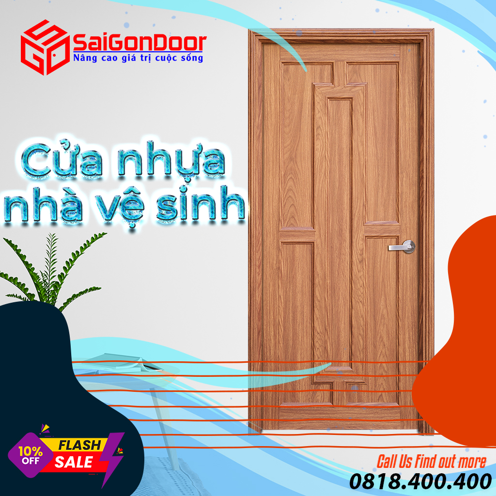 Tổng hợp các mẫu cửa nhựa nhà vệ sinh SaiGonDoor