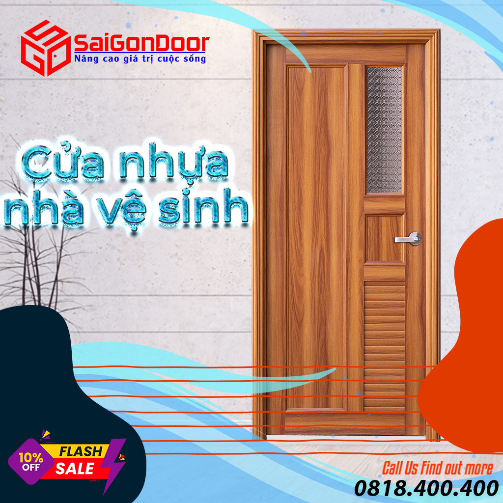 Cửa nhựa nhà vệ sinh - cửa nhựa cao cấp Đài Loan