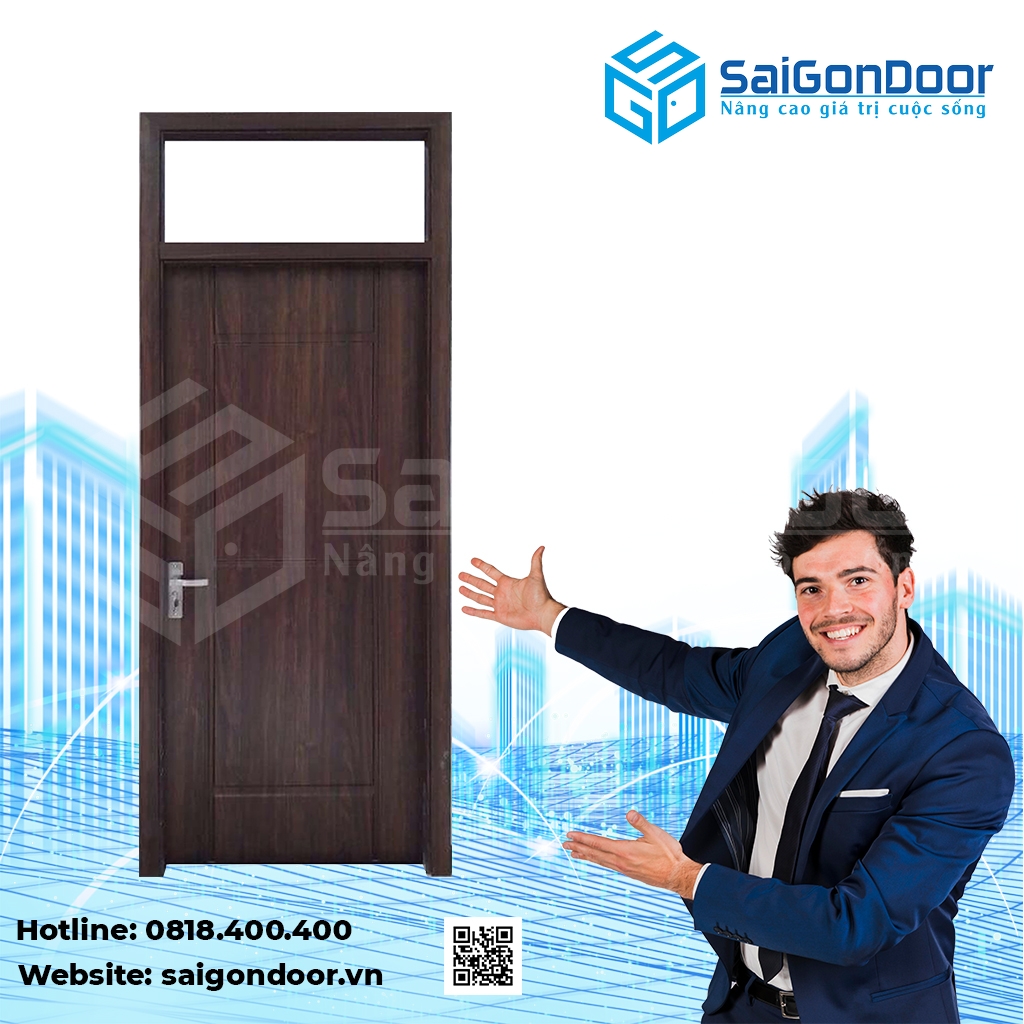 cửa nhà tắm nhựa gỗ Composite