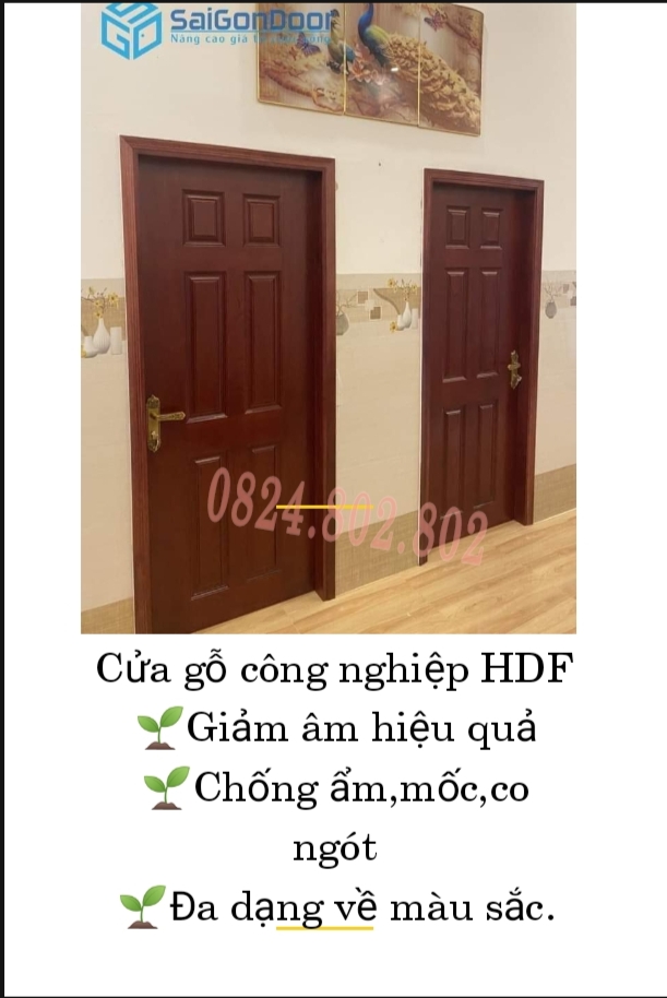 Cửa gỗ công nghiệp hdf