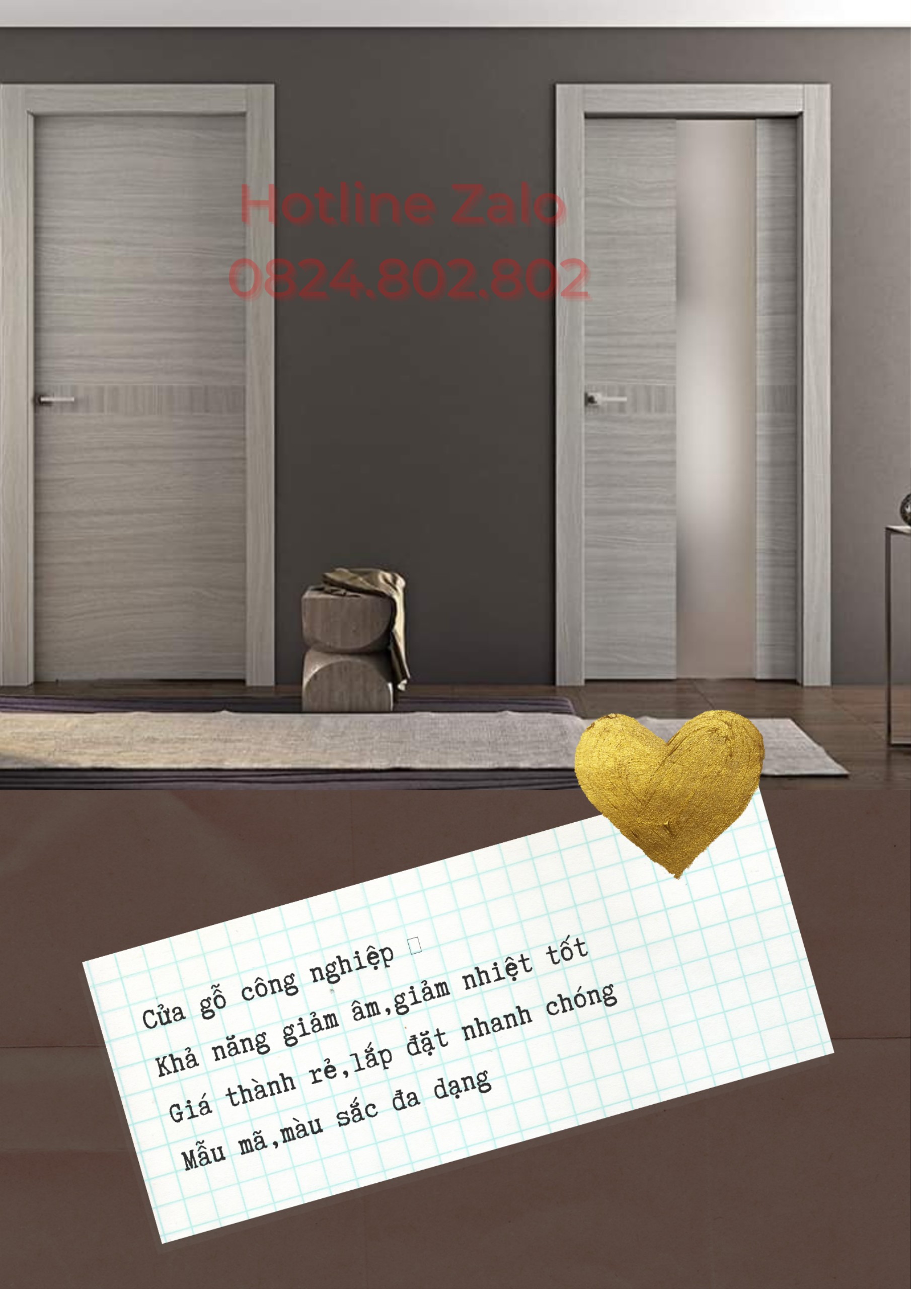 CỬA GỖ CÔNG NGHIỆP MDF