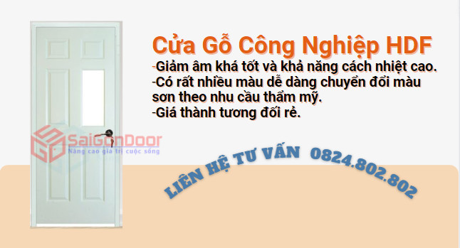 CỬA GỖ CÔNG NGHIỆP HDF