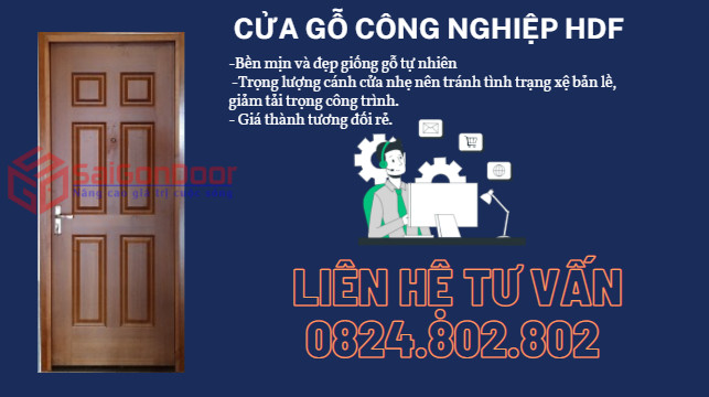 CỬA GỖ CÔNG NGHIỆP HDF