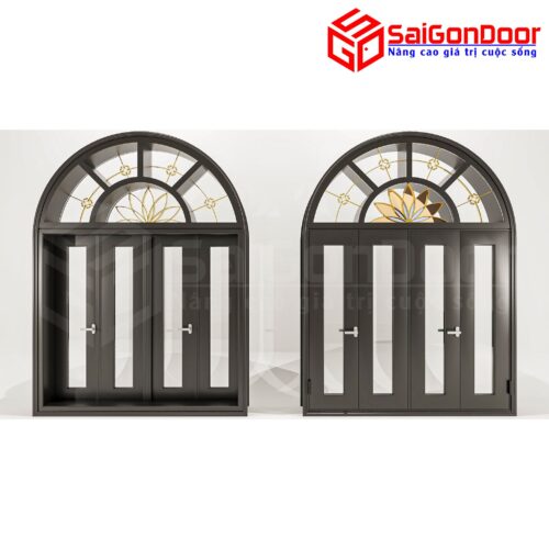 Cửa Nhôm Vân Gỗ SGD-CNVG-22