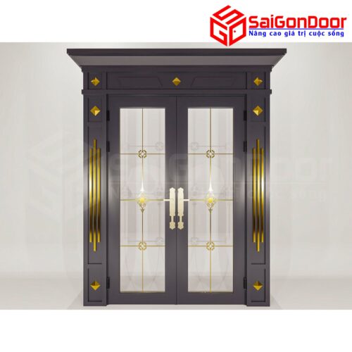 Cửa Nhôm Vân Gỗ SGD-CNVG-36
