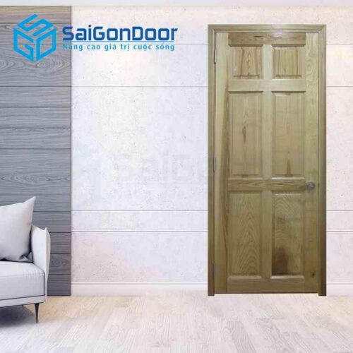 Cửa Gỗ Tự Nhiên 6A soi
