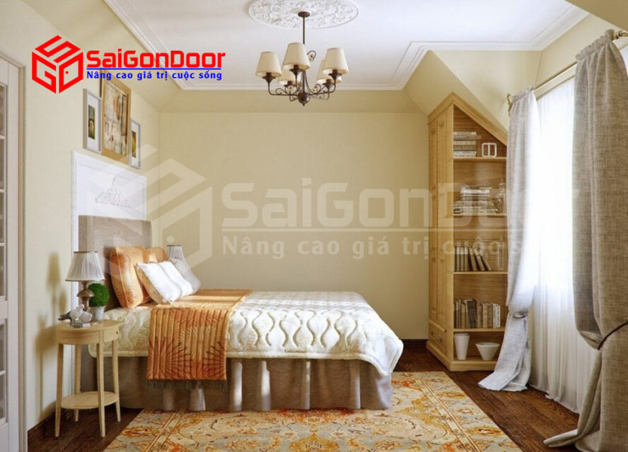 Bố trí màu sắc cửa phòng ngủ và không gian căn phòng cho người già