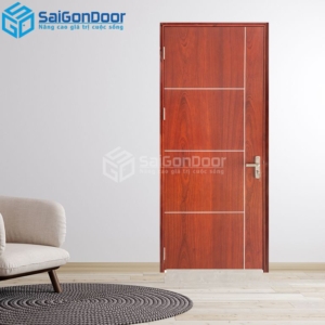 Cửa Gỗ Chống Cháy MDF Veneer P1R4 Căm Xe-a-SGD
