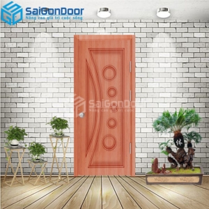Cửa Nhựa Gỗ Composite 1K Xoan Đào 1-CP-SGD
