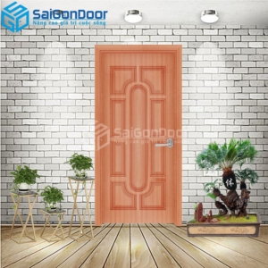 Cửa Nhựa Gỗ Composite 019 sapele 2-CP-SGD