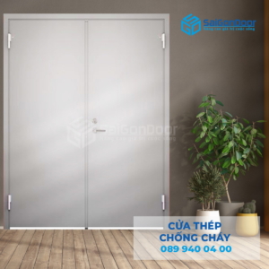 Cửa Thép Chống Cháy 2P tay nam Cửa-SGD