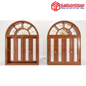 Cửa Nhôm Vân Gỗ SGD-CNVG-1