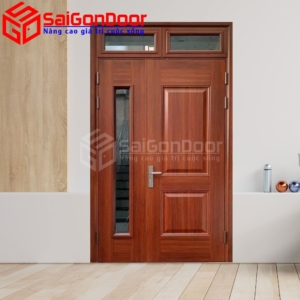 Cửa Thép Vân Gỗ SGD-KM.TVG-2C-1