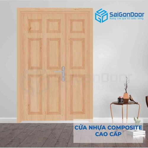 CỬA NHỰA COMPOSITE 2 canh 9A Oak (1)