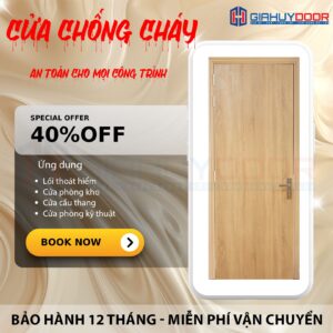 CỬA CHỐNG CHÁY GIAHUYDOOR – CHẤT LƯỢNG TẠO NÊN NIỀM TIN