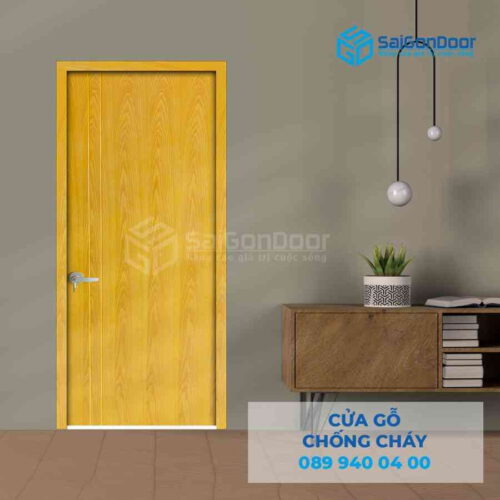 Cửa Gỗ Chống Cháy MDF Veneer P1R2 ash