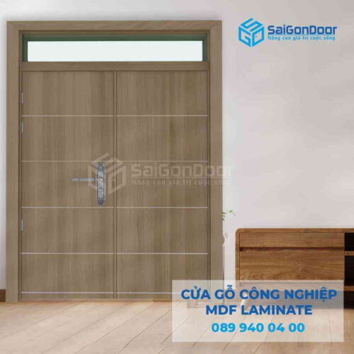Cửa Gỗ Công Nghiệp MDF Laminate 2P1R10 FIX