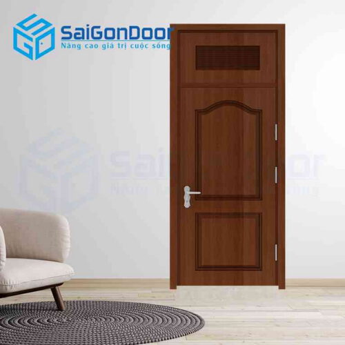 Cửa Gỗ Công Nghiệp SGD 2A walnut 1