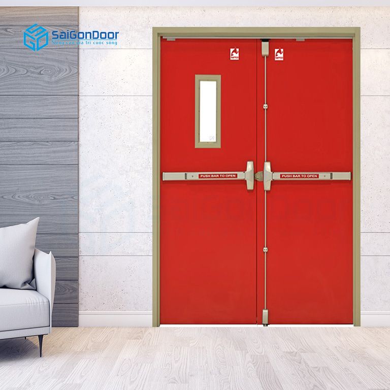 Mẫu cửa thép sơn tĩnh điện SaiGonDoor 2022