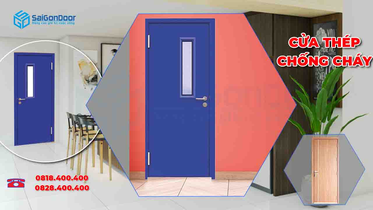 Cửa thép chống cháy được phân loại theo nhiều kiểu khác nhau