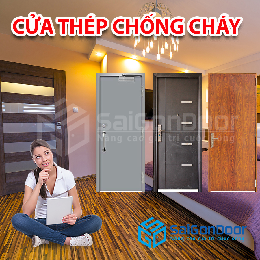 Mẫu cửa thép chống cháy của SaiGonDoor