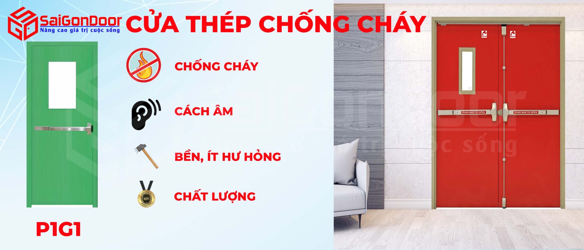 Việc sử dụng cửa thép chống cháy cho các công trình với nhiều ưu điểm vượt trội