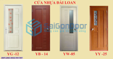 Cửa nhựa nhà vệ sinh Đài Loan giá thành rẻ