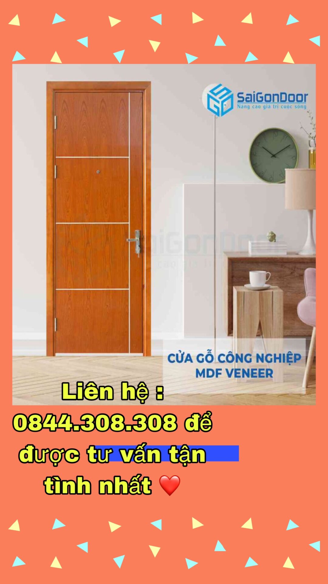 CỬA GỖ CÔNG NGHIỆP MDFV