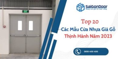 Top 20 Các Mẫu Cửa Nhựa Giả Gỗ Thịnh Hành Năm 2023