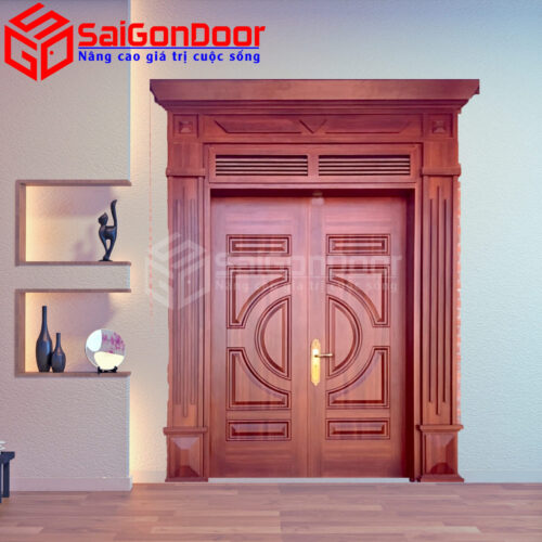 Cửa Thép Vân Gỗ SGD-KM.TVG-2C-13