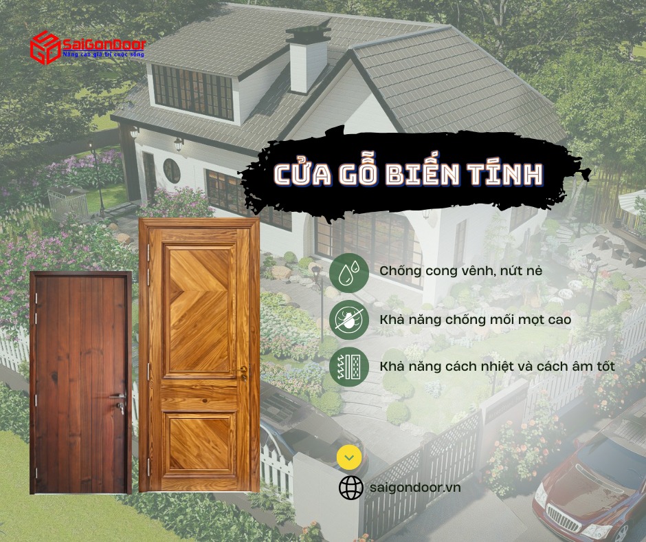 Cửa Gỗ Biến Tính – Giải Pháp Hiện Đại Cho Không Gian Sống Bền Đẹp