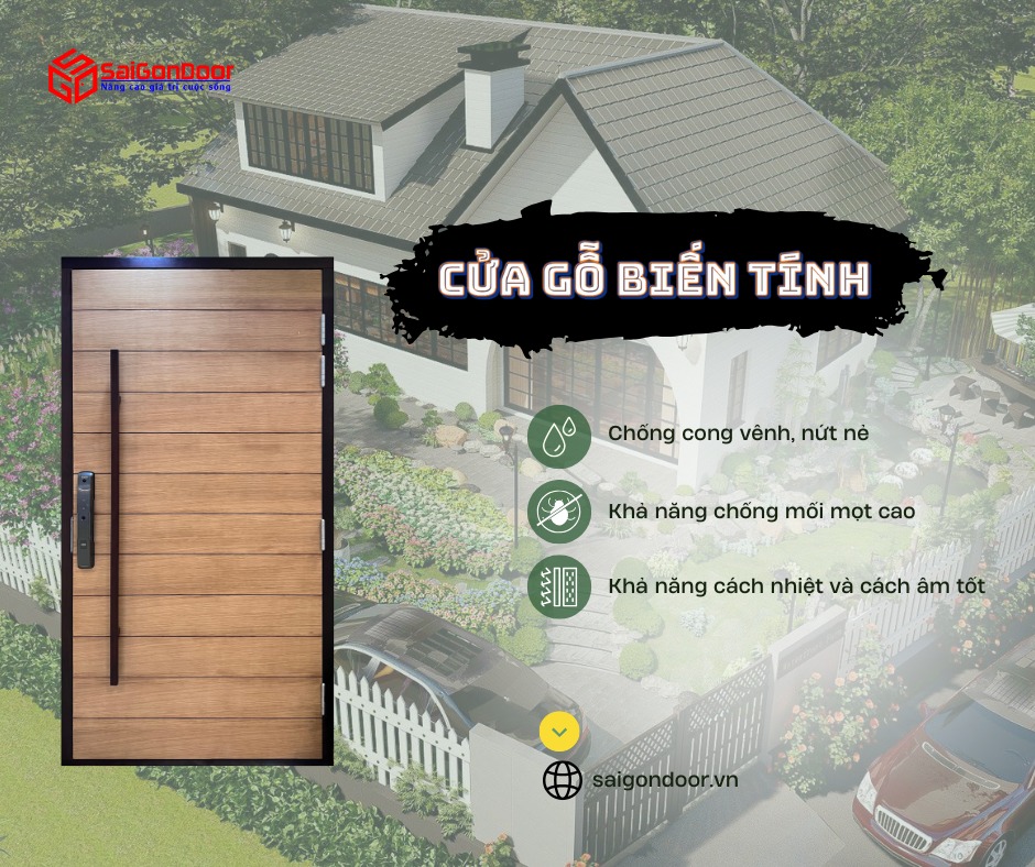 Cửa Gỗ Biến Tính – Giải Pháp Hiện Đại Cho Không Gian Sống Bền Đẹp