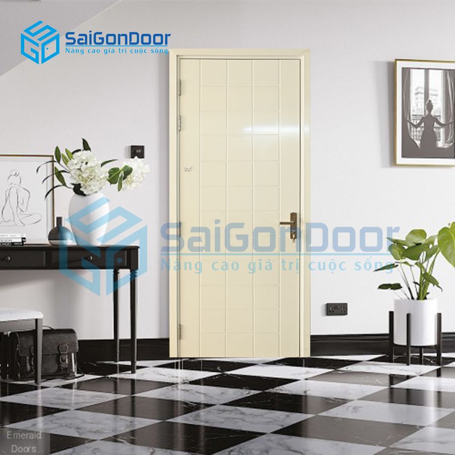 Cửa nhựa giả gỗ biệt thự sang trọng SYA.153-A05