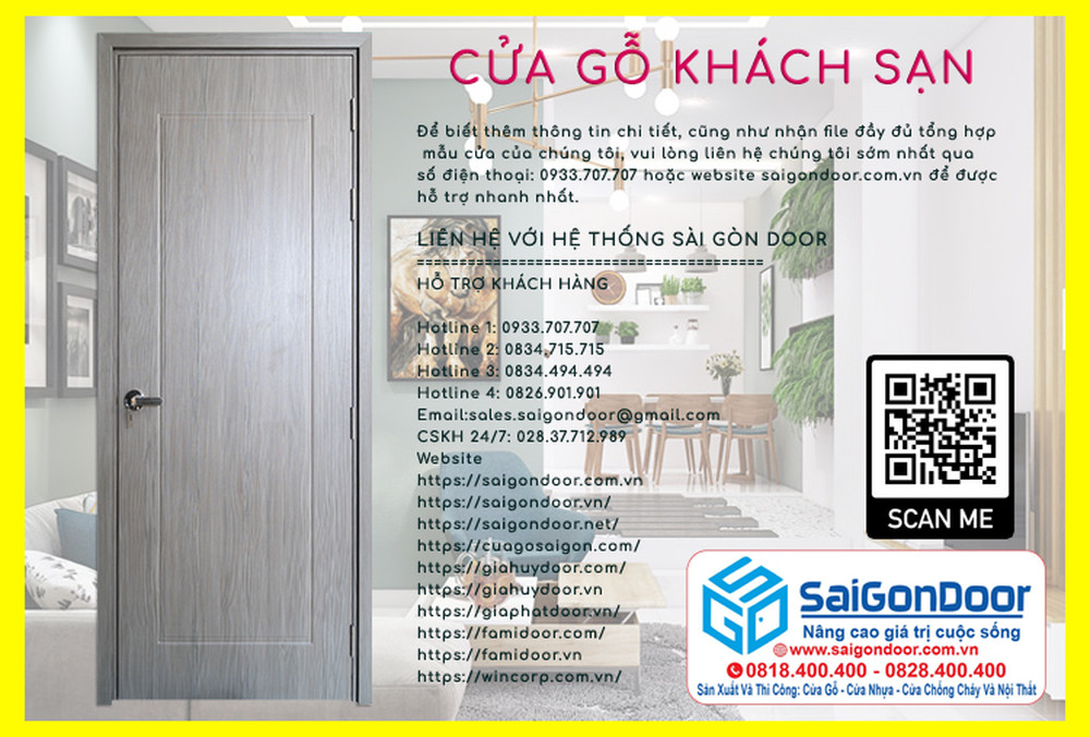 Cửa gỗ khách sạn - SaiGonDoor