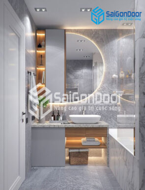Cửa nhà vệ sinh đẹp - SaiGonDoor